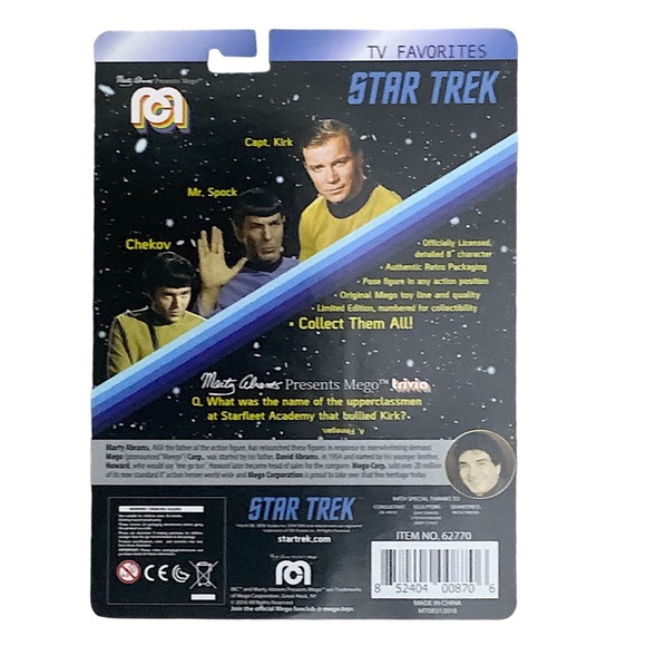 Star Trek Captain Kirk Figure Collectible Official Licensed Doll Limited Edition - Picture 2 of 16